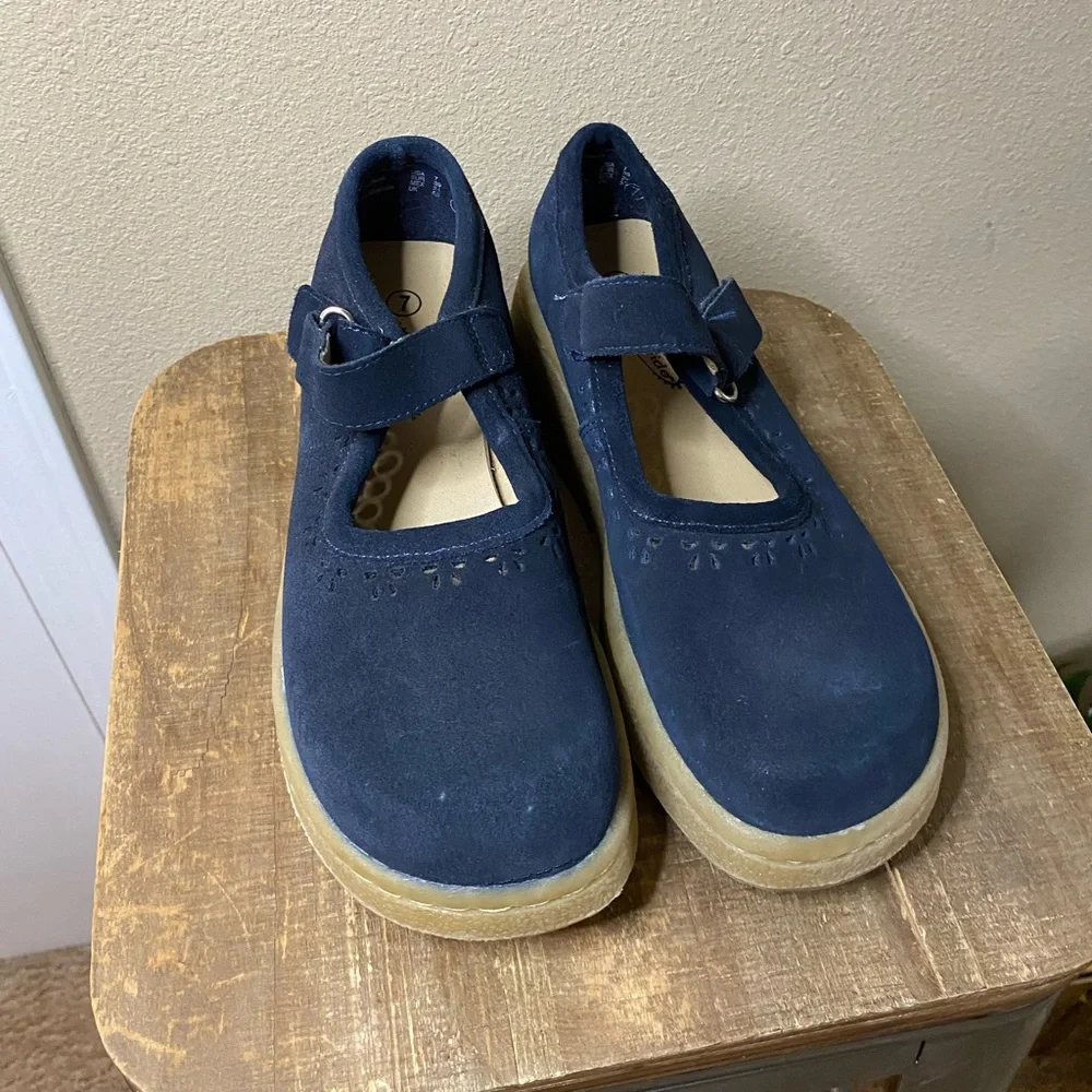 Mary Jane Navy Black Platform Mary Janes